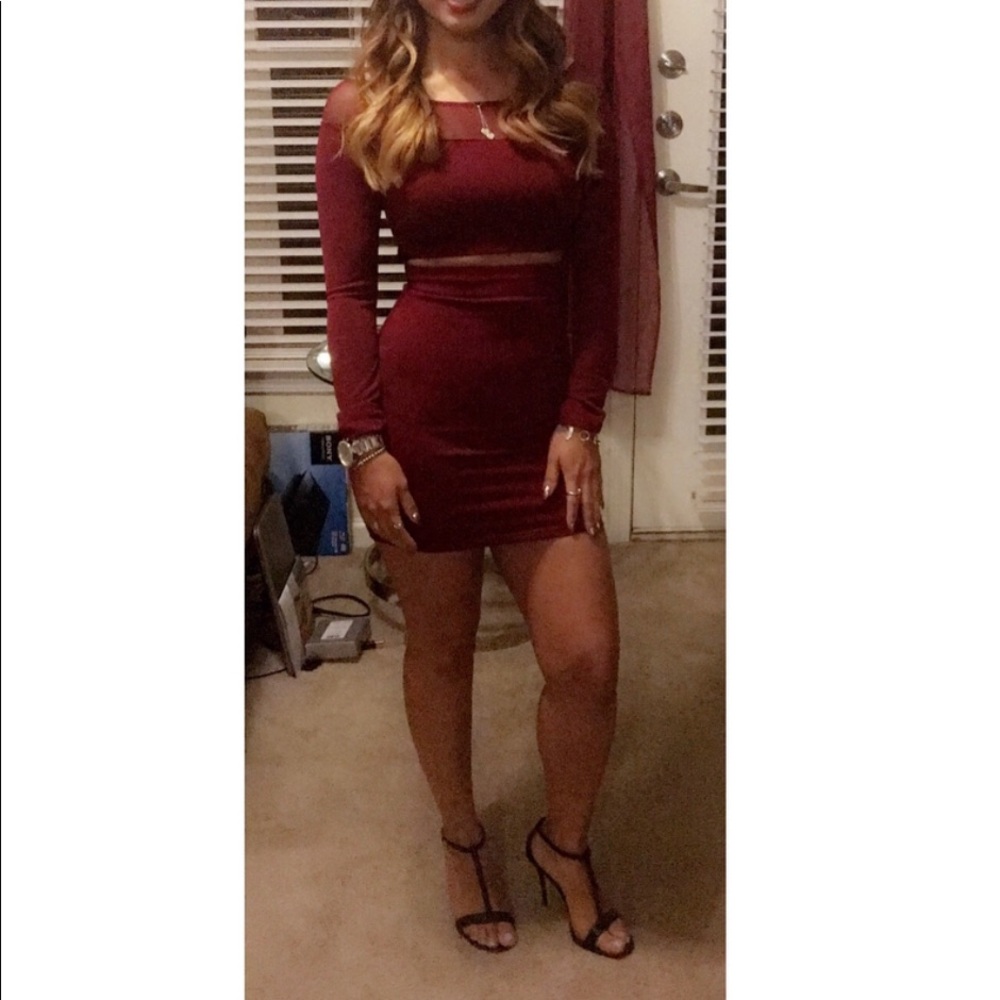 Maroon night dress